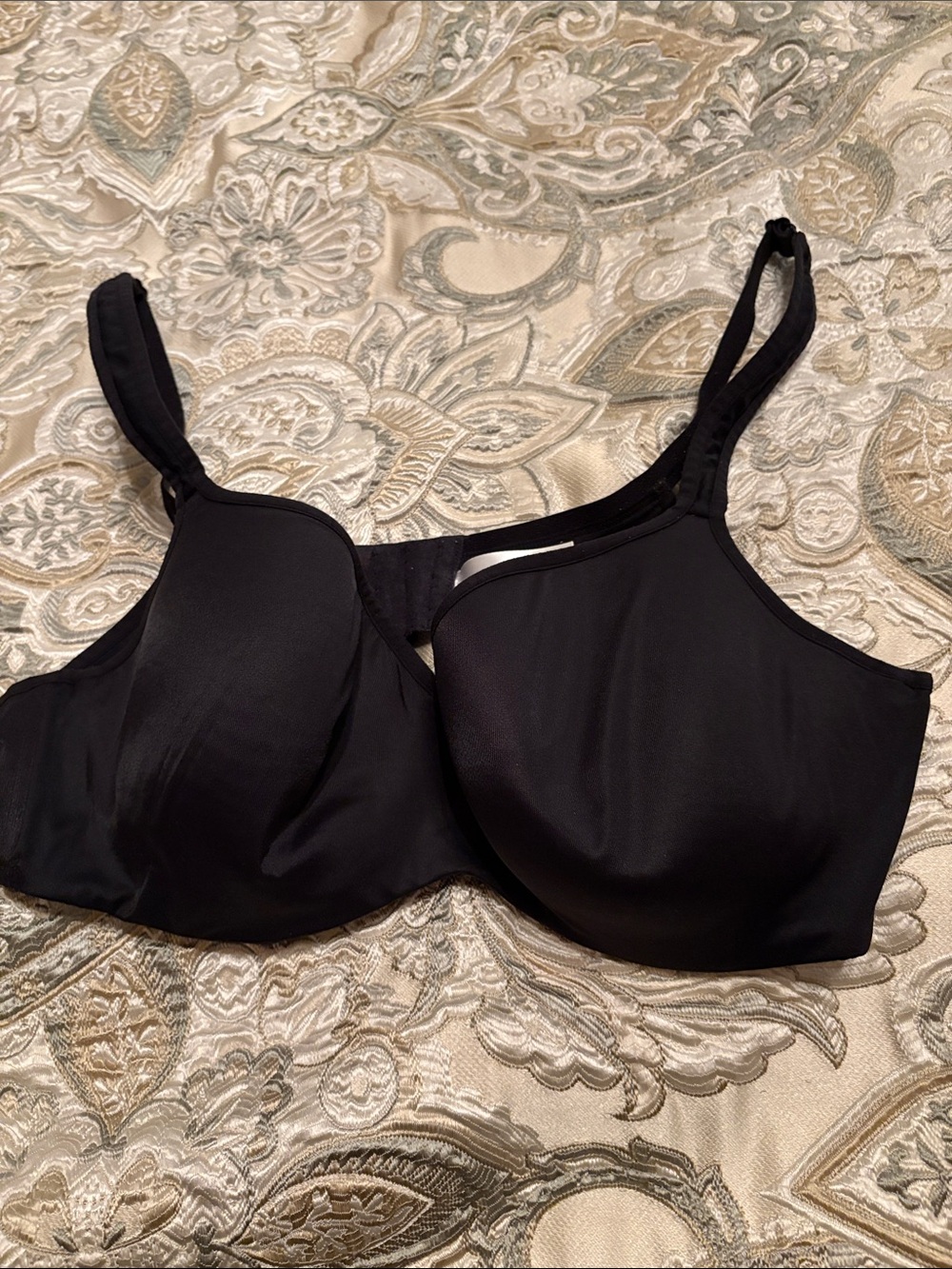 Cacique Black Full Coverage T-Shirt Bra